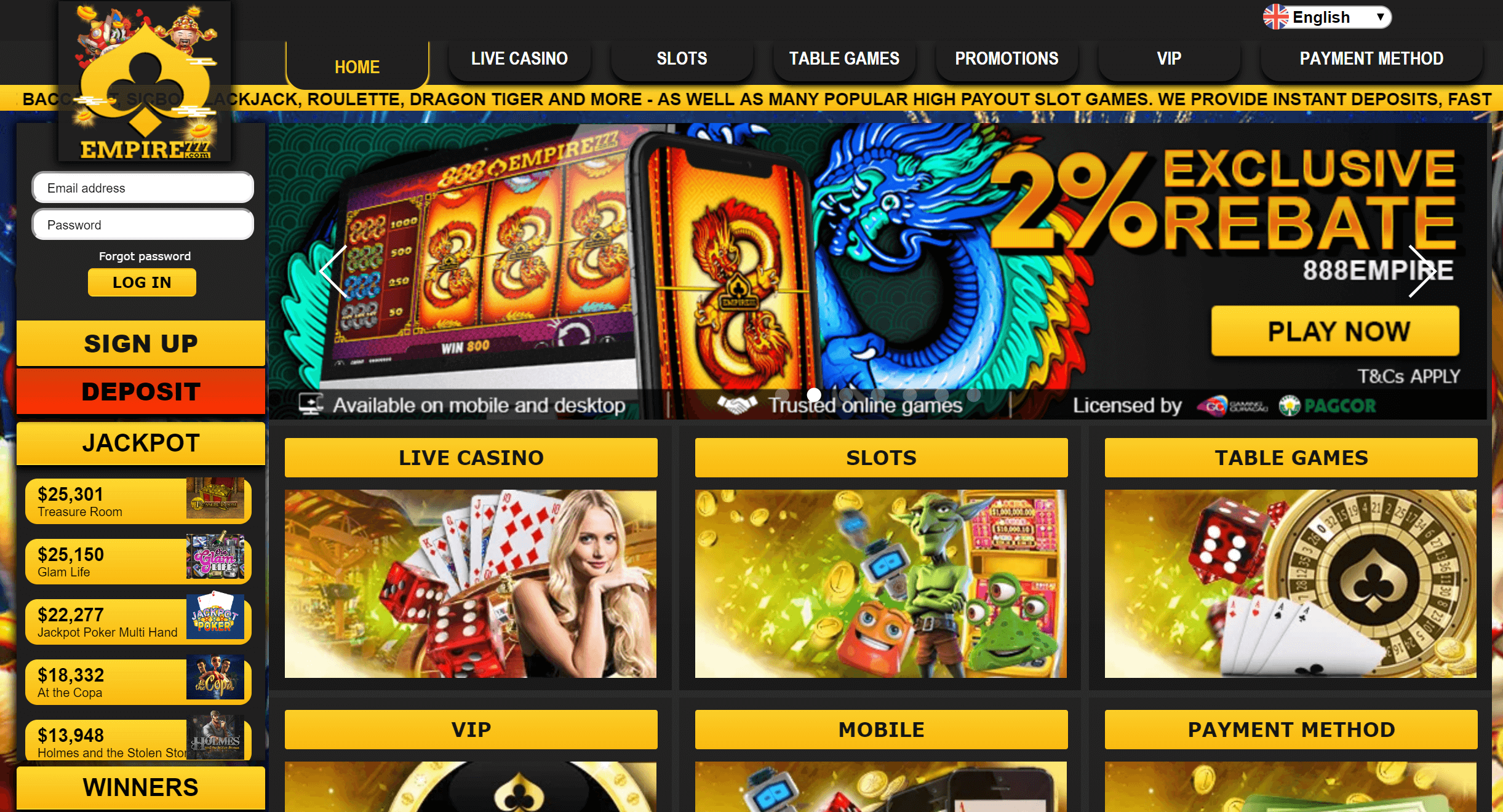 casino payment method