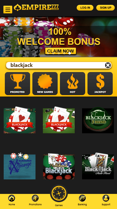 empire777 casino blackjack